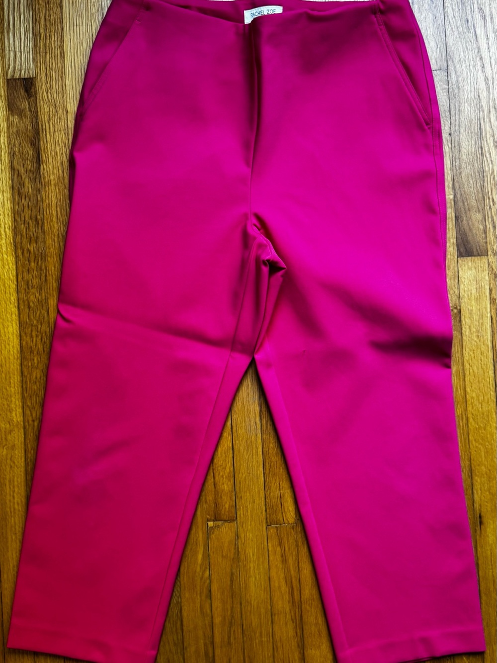 Rachel Zoe Bright Pink Cropped Straight Pants